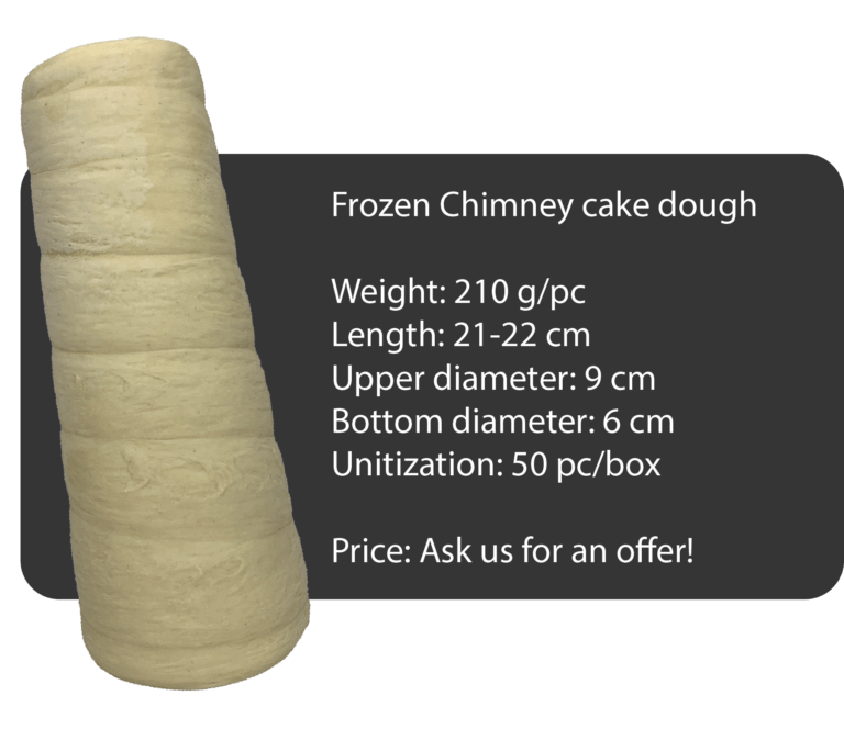 Frozen chimney cake dough